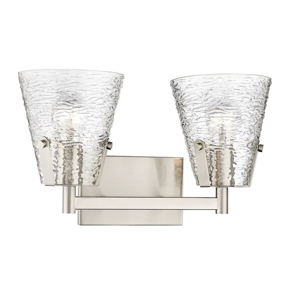 Z-Lite Analia Brushed Nickel 2-Light Vanity Light