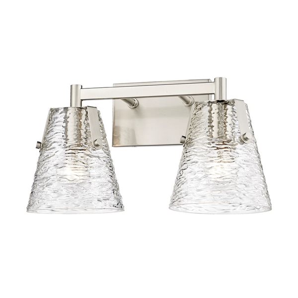 Z-Lite Analia Brushed Nickel 2-Light Vanity Light