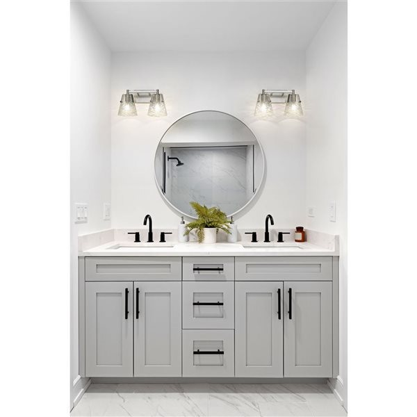 Z-Lite Analia Brushed Nickel 2-Light Vanity Light