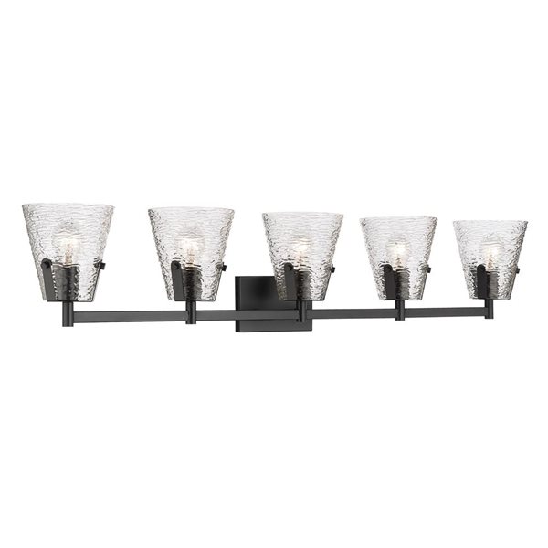 Z-Lite Analia Matte Black 5-Light Vanity Light