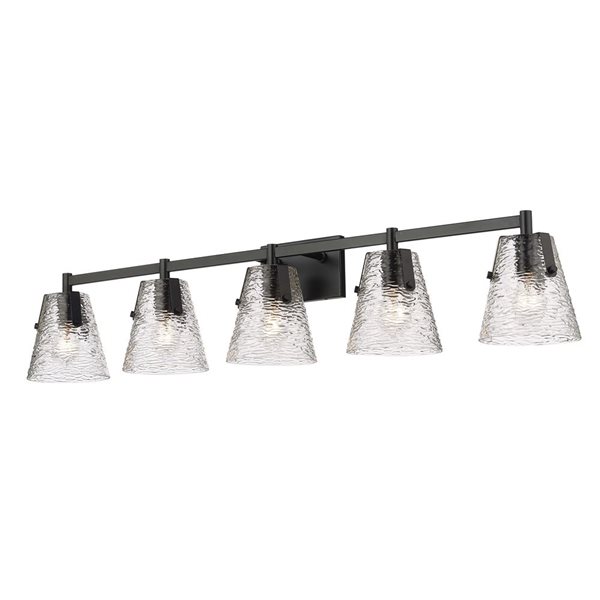 Z-Lite Analia Matte Black 5-Light Vanity Light