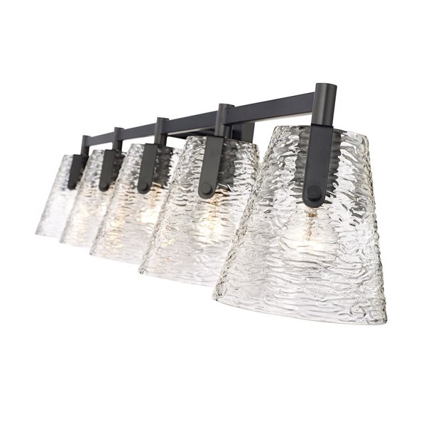 Z-Lite Analia Matte Black 5-Light Vanity Light