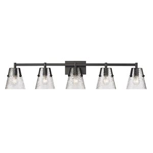 Z-Lite Analia Matte Black 5-Light Vanity Light