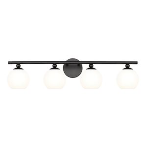 Z-Lite Neoma Matte Black 4-Light Vanity Light