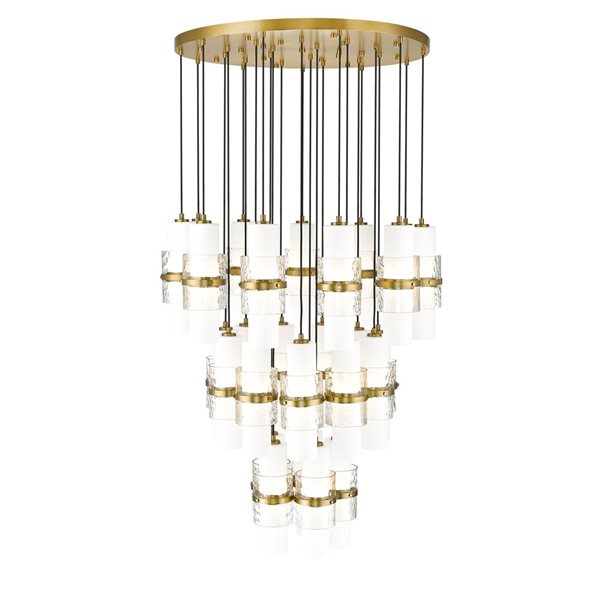 Z-Lite Cayden Modern Gold 27-Light Tiered Chandelier