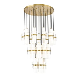 Z-Lite Cayden Modern Gold 27-Light Tiered Chandelier