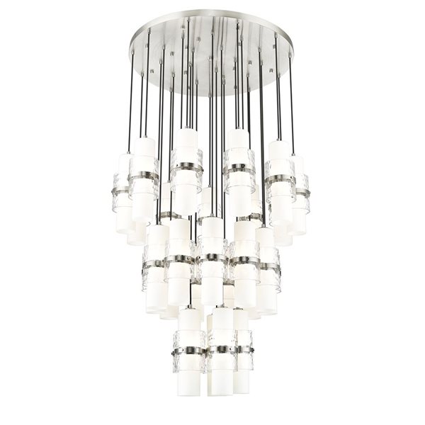 Z-Lite Cayden Brushed Nickel 27-Light Tiered Chandelier