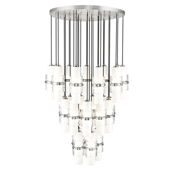 Z-Lite Cayden Brushed Nickel 27-Light Tiered Chandelier