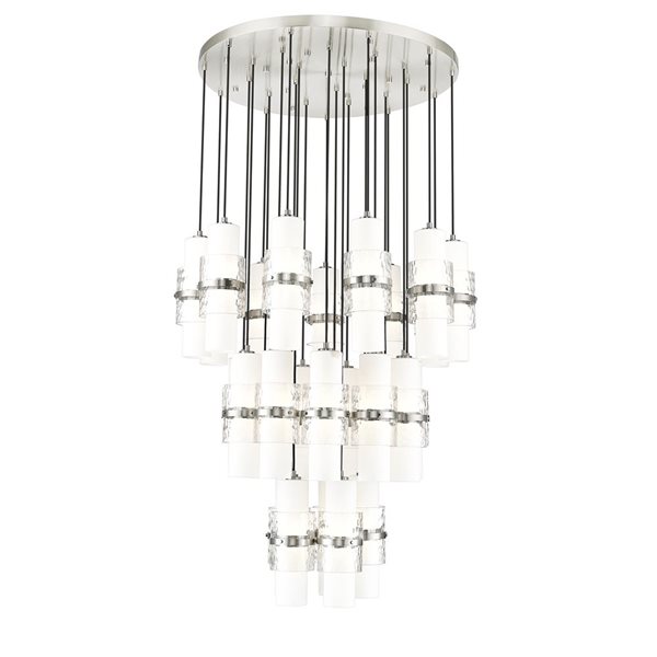 Z-Lite Cayden Brushed Nickel 27-Light Tiered Chandelier