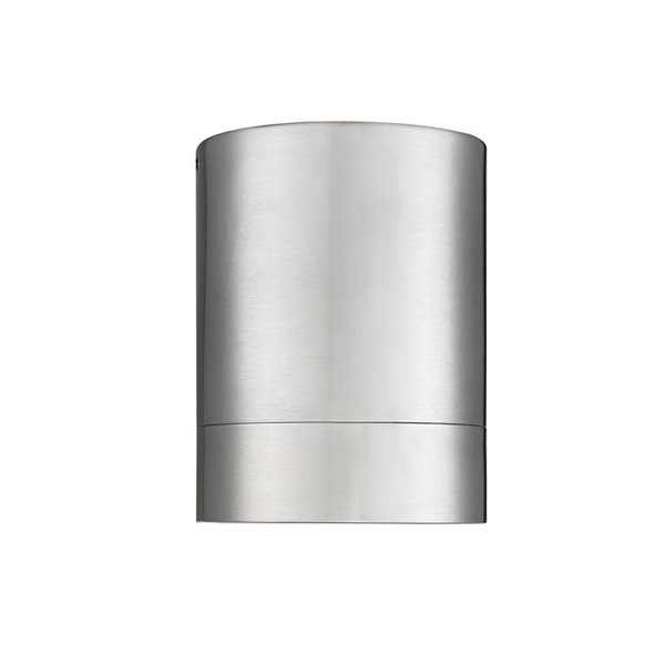 Z-Lite Algar 6-in Brushed Nickel 1-Light Flush Mount Light