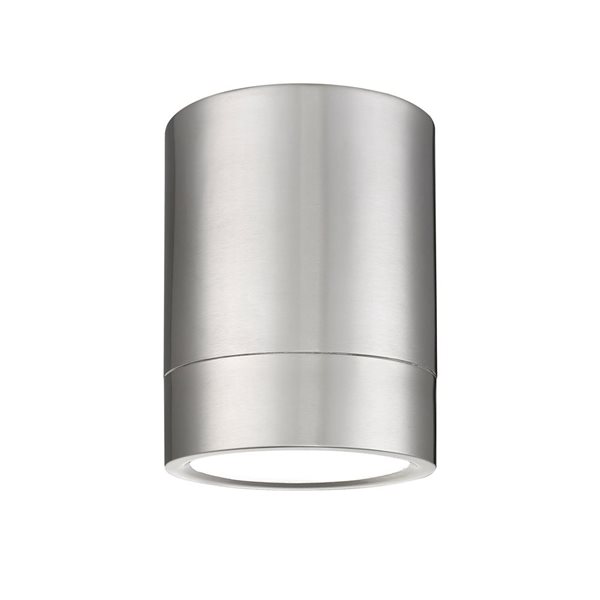 Z-Lite Algar 6-in Brushed Nickel 1-Light Flush Mount Light 1006F6-BN ...