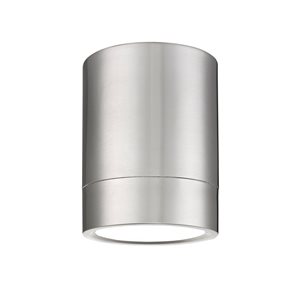 Z-Lite Algar 6-in Brushed Nickel 1-Light Flush Mount Light