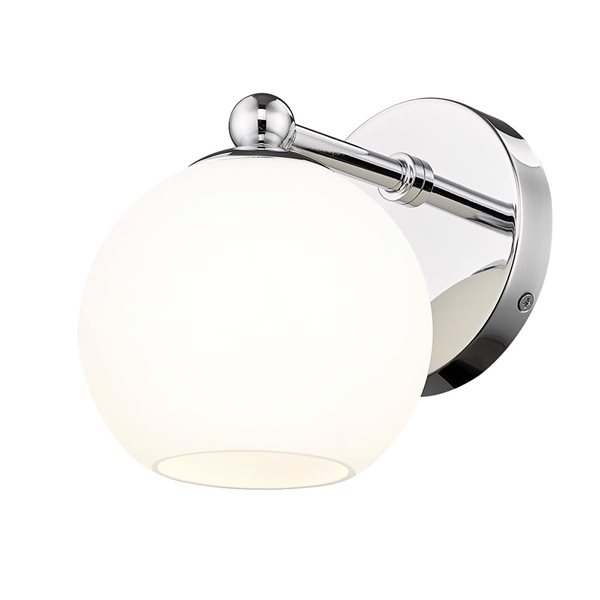 Z-Lite Neoma 5.25-in Chrome 1-Light Wall Sconce