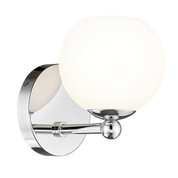 Z-Lite Neoma 5.25-in Chrome 1-Light Wall Sconce