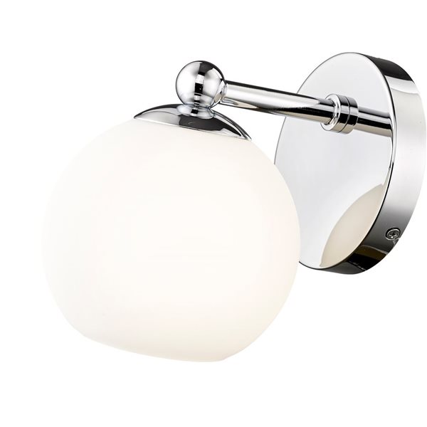 Z-Lite Neoma 5.25-in Chrome 1-Light Wall Sconce