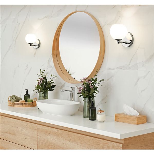 Z-Lite Neoma 5.25-in Chrome 1-Light Wall Sconce