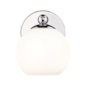 Z-Lite Neoma 5.25-in Chrome 1-Light Wall Sconce