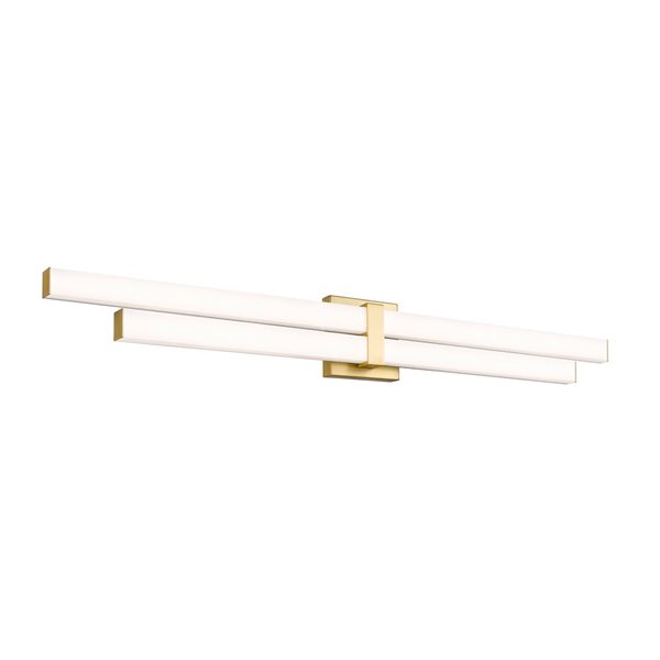 Z-Lite Zane 40-in Modern Gold 2-Light Vanity Light