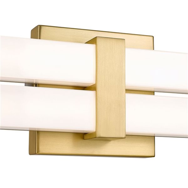 Z-Lite Zane 40-in Modern Gold 2-Light Vanity Light