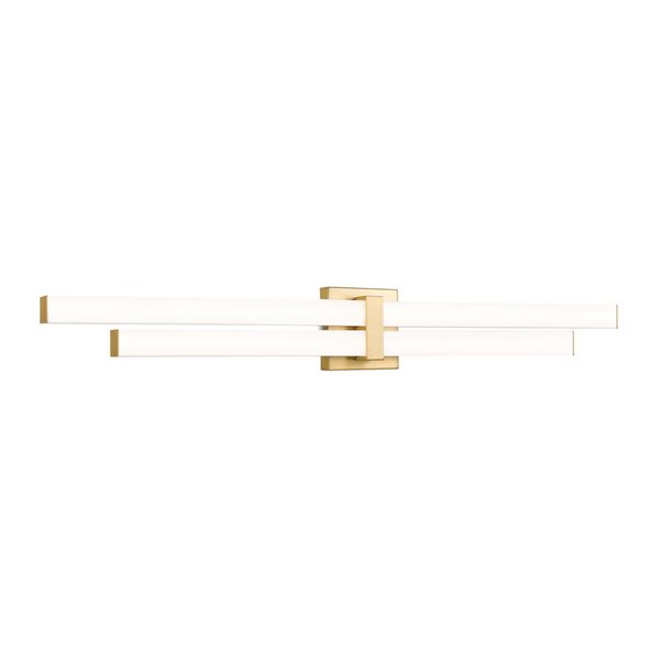 Z-Lite Zane 40-in Modern Gold 2-Light Vanity Light