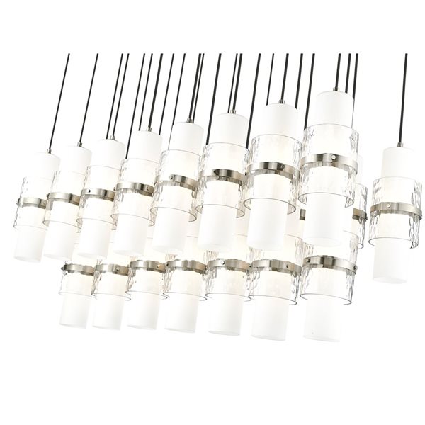 Z-Lite Cayden Brushed Nickel 23-Light Linear Chandelier