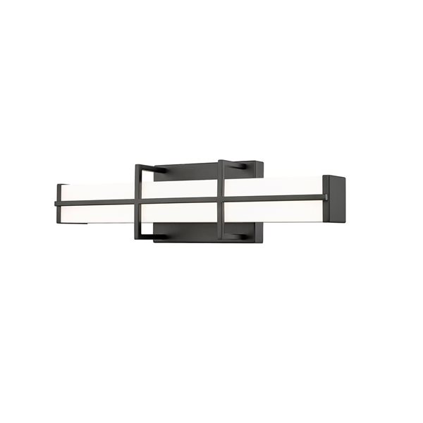 Z-Lite Harrison 18-in Matte Black 1-Light Vanity Light