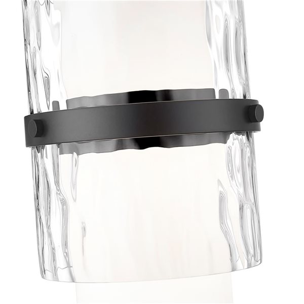 Z-Lite Cayden Matte Black 1-Light Pendant Light