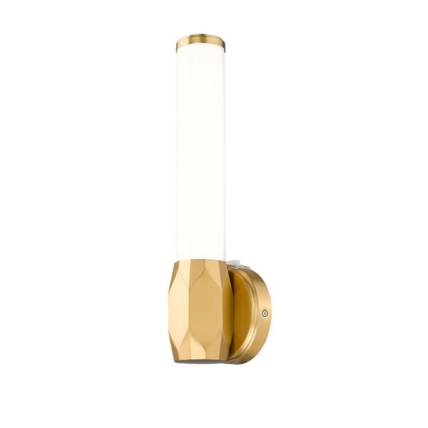 Z-Lite Cooper 16-in Modern Gold 1-Light Wall Sconce