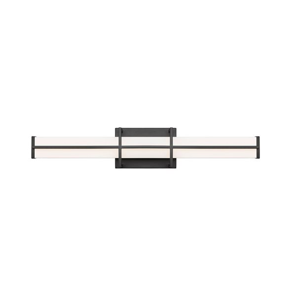 Z-Lite Harrison 25-in Matte Black 1-Light Vanity Light