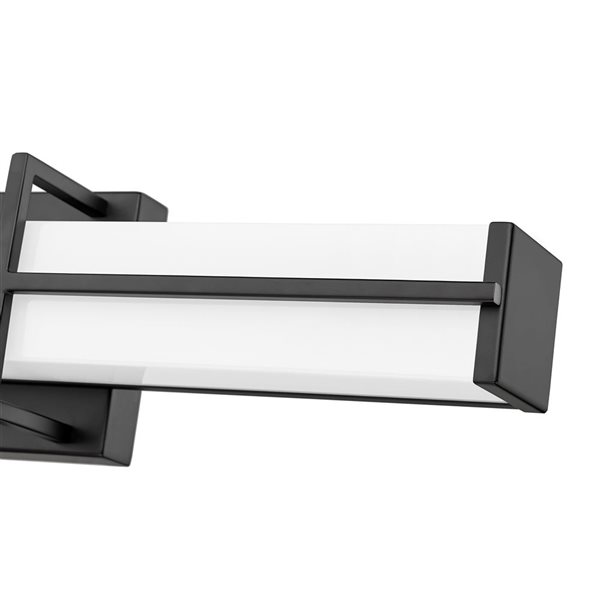 Z-Lite Harrison 25-in Matte Black 1-Light Vanity Light