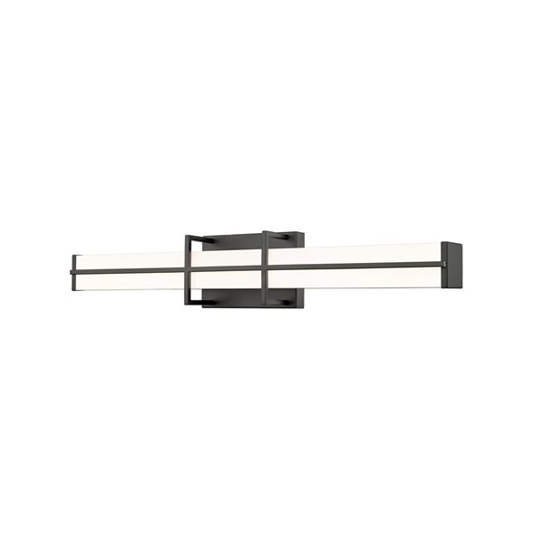 Z-Lite Harrison 25-in Matte Black 1-Light Vanity Light