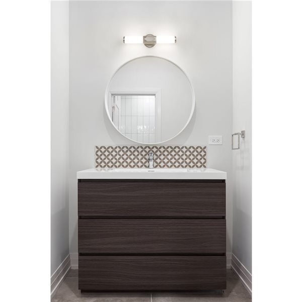 Z-Lite Cooper 18-in Brushed Nickel 1-Light Vanity Light