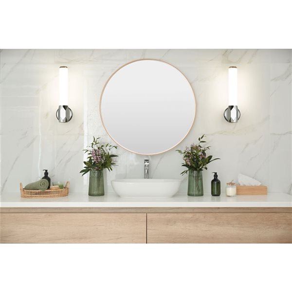 Z-Lite Cooper 16-in Chrome 1-Light Wall Sconce