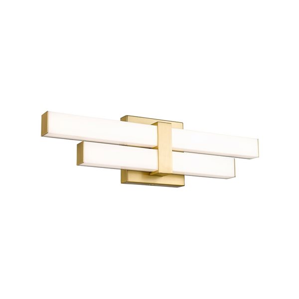 Z-Lite Zane 18-in Modern Gold 2-Light Vanity Light