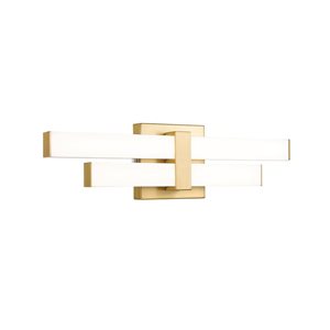 Z-Lite Zane 18-in Modern Gold 2-Light Vanity Light