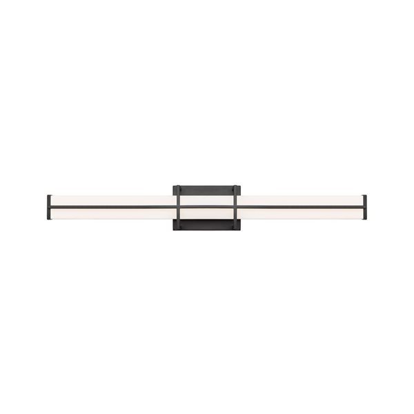 Z-Lite Harrison 32-in Matte Black 1-Light Vanity Light