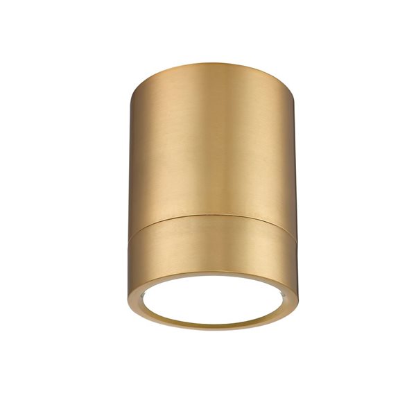 Z-Lite Algar 6-in Modern Gold 1-Light Flush Mount Mount