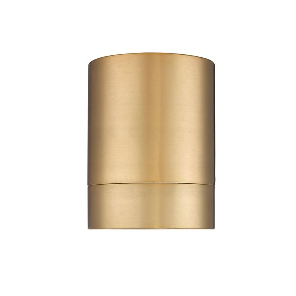 Z-Lite Algar 6-in Modern Gold 1-Light Flush Mount Mount