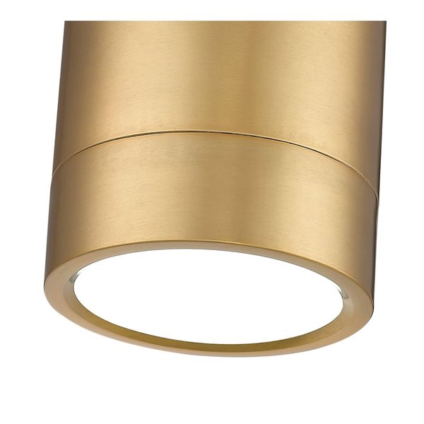 Z-Lite Algar 6-in Modern Gold 1-Light Flush Mount Mount