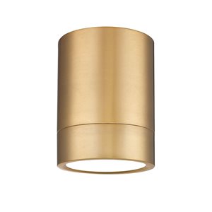 Z-Lite Algar 6-in Modern Gold 1-Light Flush Mount Mount