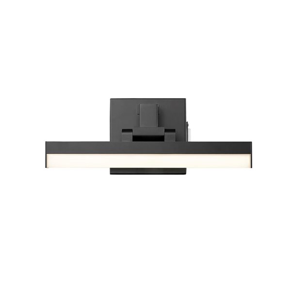 Z-Lite Liam 13-in Matte Black 1-Light Vanity Light