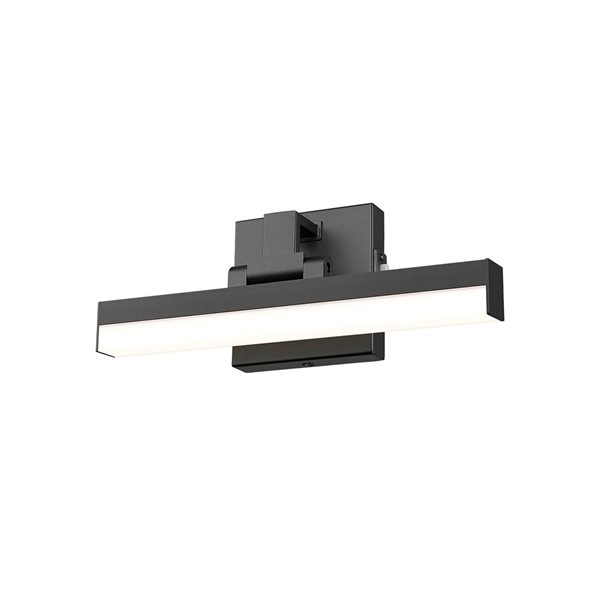 Z-Lite Liam 13-in Matte Black 1-Light Vanity Light