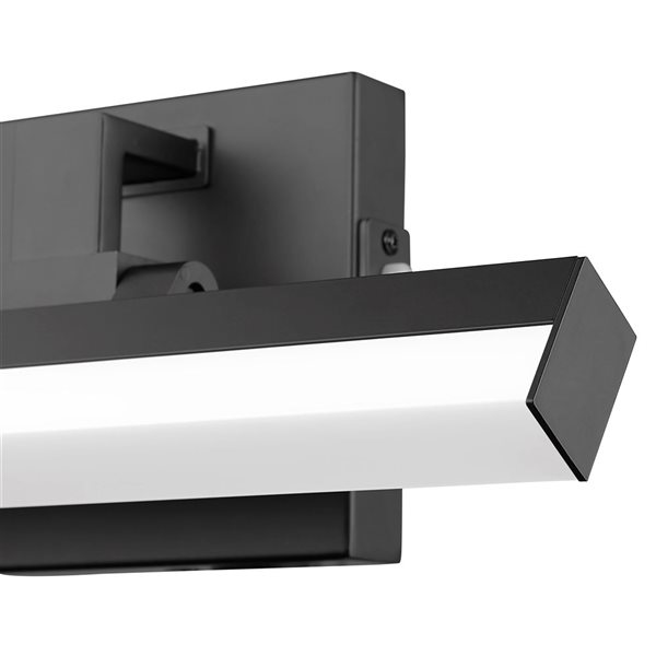 Z-Lite Liam 13-in Matte Black 1-Light Vanity Light