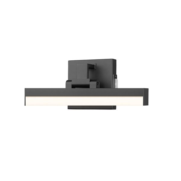 Z-Lite Liam 13-in Matte Black 1-Light Vanity Light