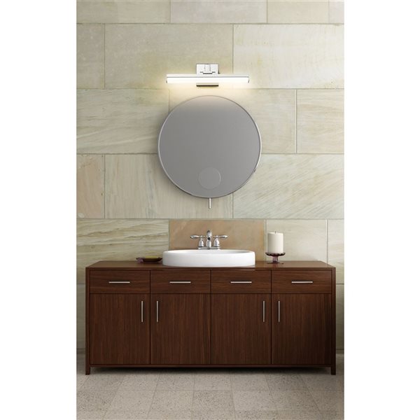 Z-Lite Liam 18-in Chrome 1-Light Vanity Light