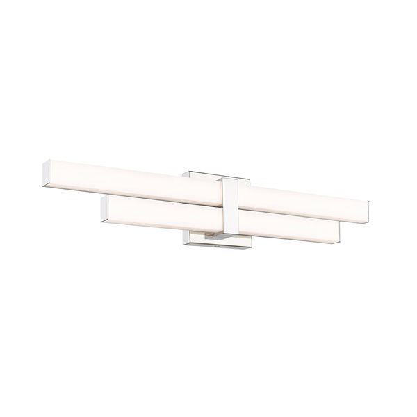 Z-Lite Zane 25-in Chrome 2-Light Vanity Light