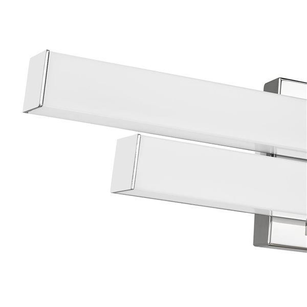 Z-Lite Zane 25-in Chrome 2-Light Vanity Light