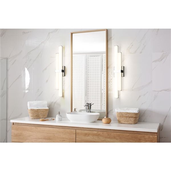 Z-Lite Zane 25-in Chrome 2-Light Vanity Light