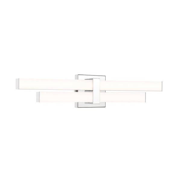 Z-Lite Zane 25-in Chrome 2-Light Vanity Light