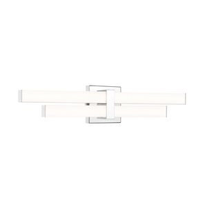 Z-Lite Zane 25-in Chrome 2-Light Vanity Light